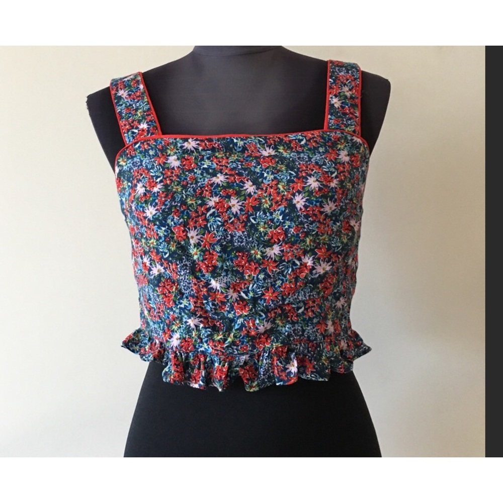 GB Girls flowered tank top size 14 or women’s xs